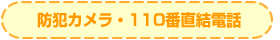 防犯カメラ・110番
